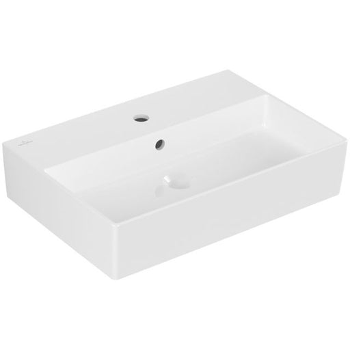 VILLEROY & BOCH - Waschbecken Memento 2.0 600x420mm Rechteck 1HL. mit Überlauf Weiß Alpin