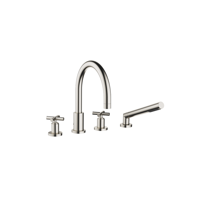 Dornbracht - Wannen 4-Locharmatur Kreuzgriff TARA 27512892 Wannenrandmontage platin geb