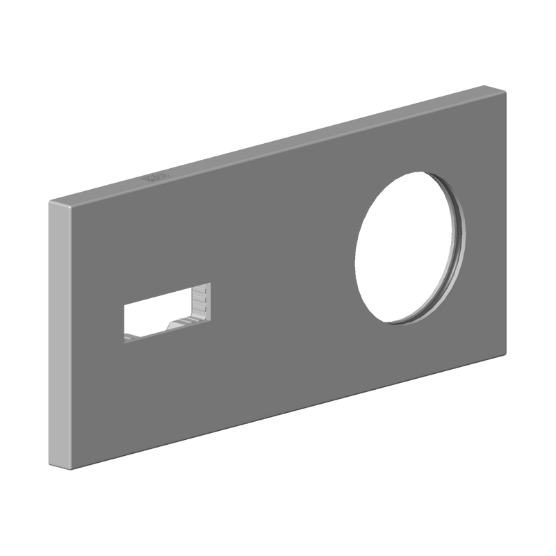 Dornbracht - Abdeckung Ersatzteile 90110118600 80 x 180 x 9 mm platin