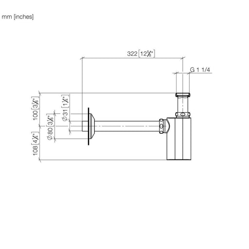 Dornbracht - Geruchverschluss Madison 10040970 1 1/4 chrom