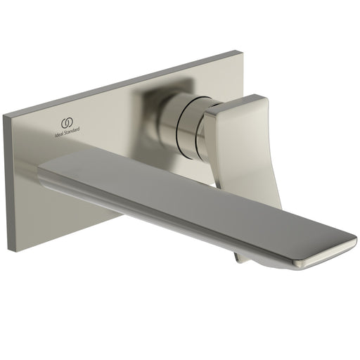 Ideal Standard - Wand-Waschtischarmatur CONCA, BS2, eckige Rosette, Ausld.180mm,Silver Storm