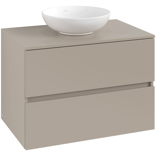 VILLEROY & BOCH - Konsolen-Unterschrank 800mm f AWT 2 Ausz 1 Aussch oLB C516H0 VD Sand Grey