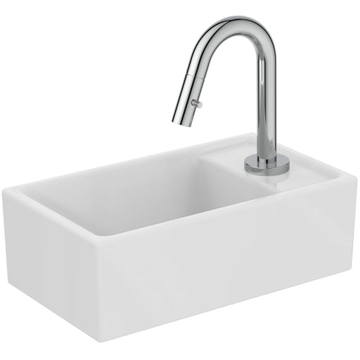 Ideal Standard - HWB-Paket mit Standventi EUROVIT+ u. IDEALSTREAM, Ablg.rechts, Weiß und Chrom