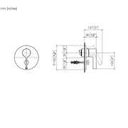 Dornbracht - UP-EHM mit Umstellung VAIA 36120809 platin