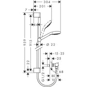 Hansgrohe - Brausenkombi CROMA Select E Vario/ ECOSTAT Comfort UNICA CROMETTA 900mm