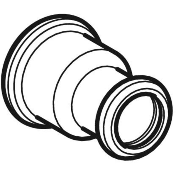 Geberit Vertriebs - Rotguss Muffe reduziert Durchmesser: 22 - 15mm, # 62055