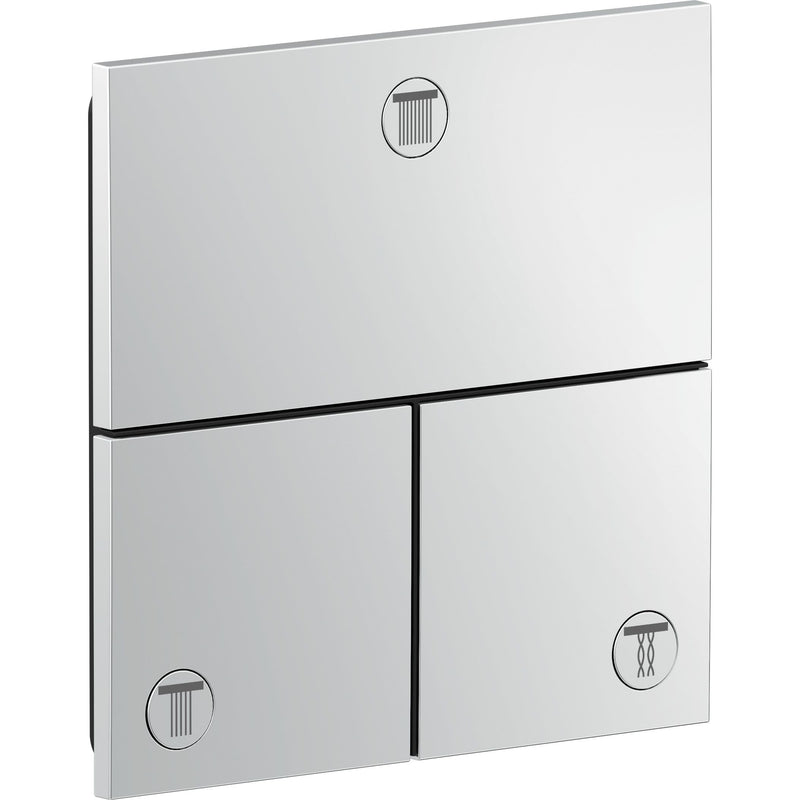 Hansgrohe - Absperrventil UP Axor ShowerSelect ID Fertigset 3 Verbraucher eckig chr