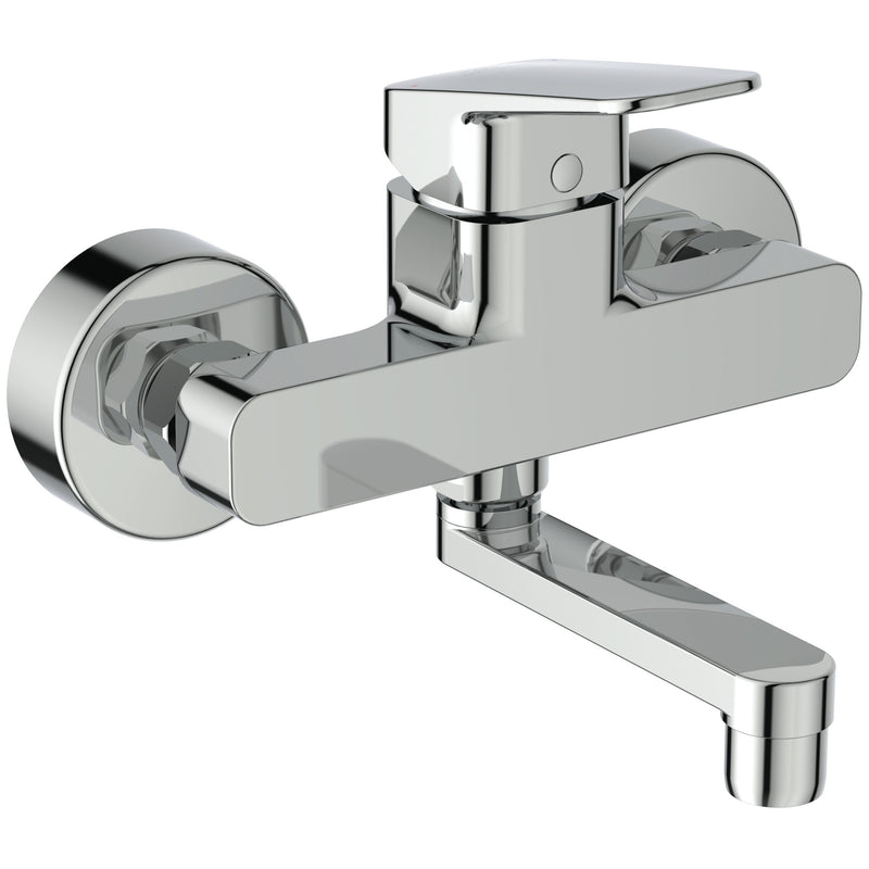 Ideal Standard - Wand-Waschtischarmatur CERAPLAN Ausld.148-153mm Chrom