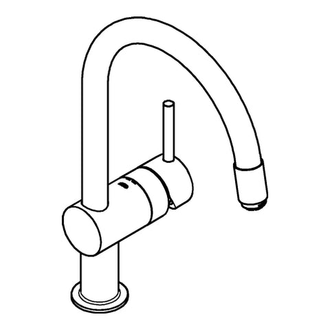 Grohe - Spültisch EHM ND MINTA 32511 chrom