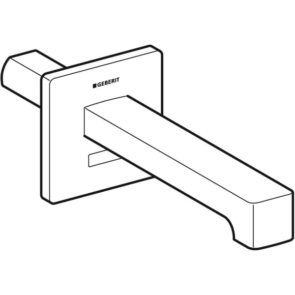 Geberit Vertriebs - Brenta WT-Armatur, Wandmontage L:22cm, schwarz matt / Etc
