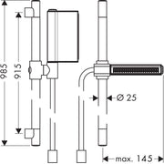 Hansgrohe - Brausenset AXOR One 900mm chrom