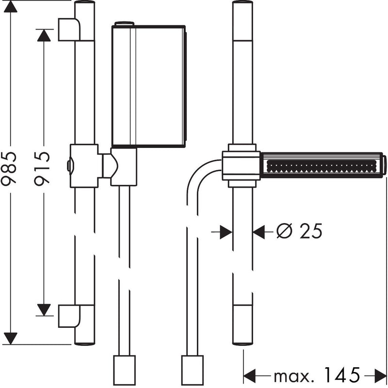 Hansgrohe - Brausenset AXOR One 900mm chrom
