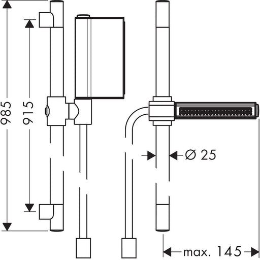 Hansgrohe - Brausenset AXOR One 900mm chrom