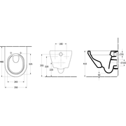 VILLEROY & BOCH - T-WC Architectura 350x480x355mm Rund wandh Abg waagr m TwistFl e3 weAlpinc