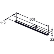 Ideal Standard - LED-Leuchte MIRROR&LIGHT, 12W, 608x112x33mm