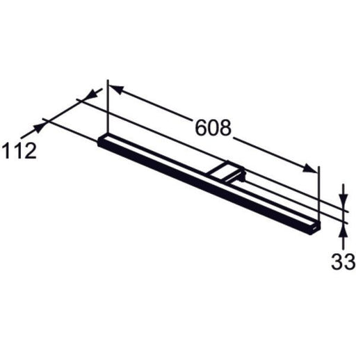 Ideal Standard - LED-Leuchte MIRROR&LIGHT, 12W, 608x112x33mm