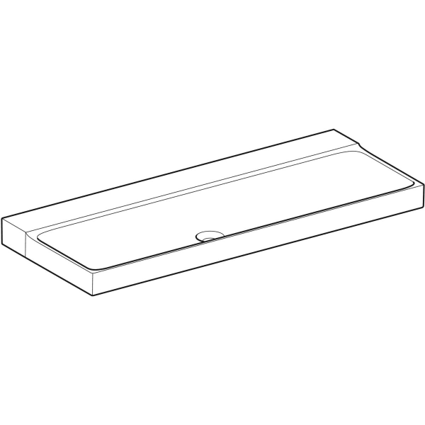 Geberit Vertriebs - Waschtisch XENO2, 120x48cm o. Hl., o. Ül., KeraTect