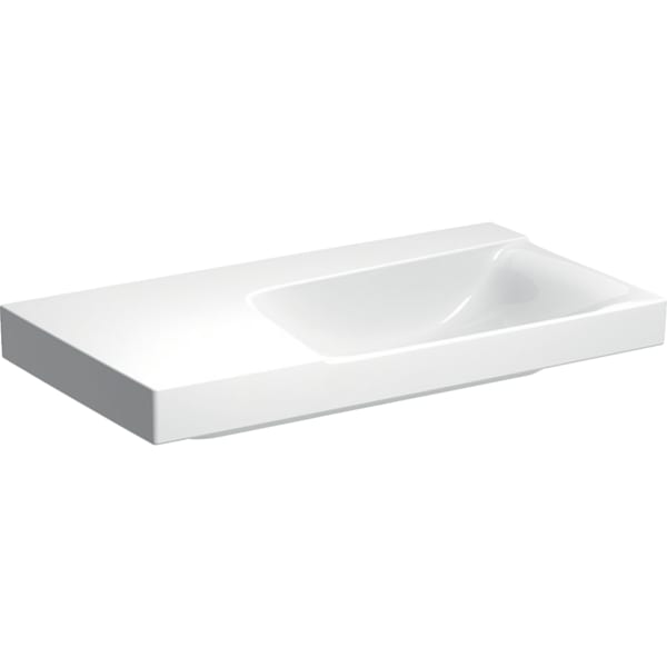Geberit Vertriebs - Waschtisch XENO2 m. Ablg. li, 90x48cm o. Hl., o. Ül., KeraTect