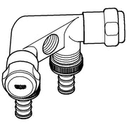 Grohe - WAS-Doppelventil Einfach 41020 Design-Gr. DN15 m. RV chrom