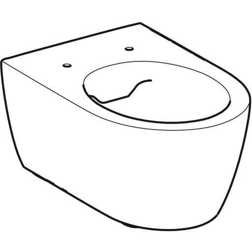 Geberit Vertriebs - iCon Wand-WC Tiefspüler, Rimfree geschl. Form, T:53cm, weiß, Tect, Neu