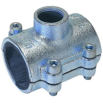 Gebo - Armaturen - TG Anbohrschelle Typ ANB 1x1/2 Abgang mit IG für Stahlrohr
