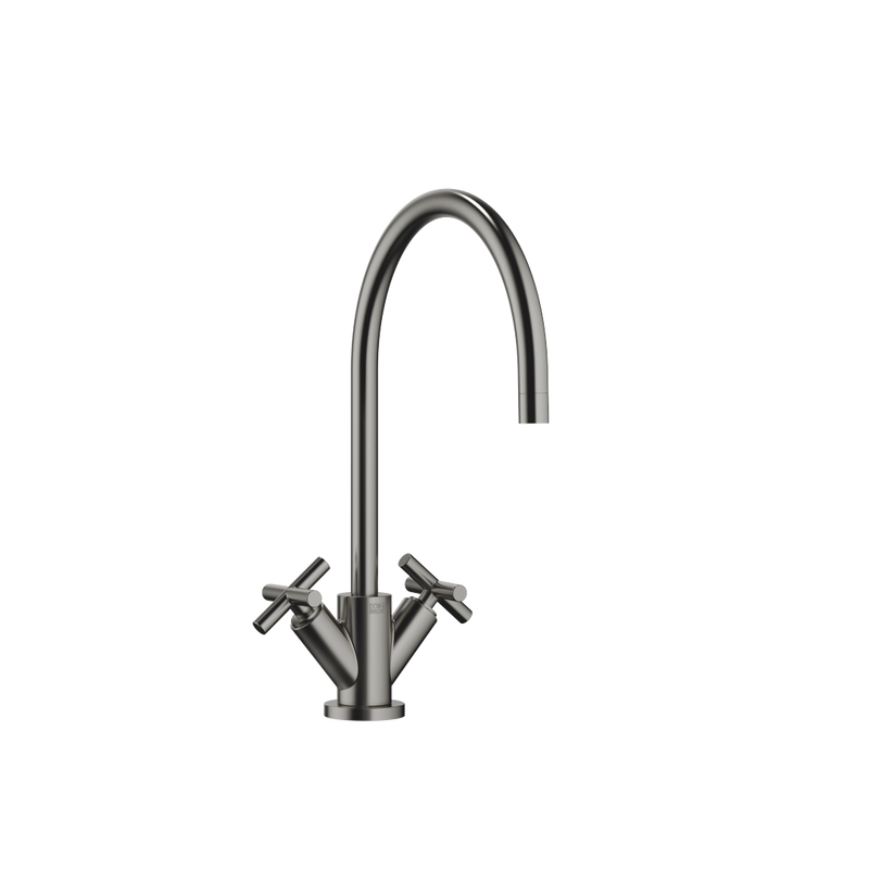 Dornbracht - Einlochbatterie TARA 22815892 Dark Platinum gebürstet