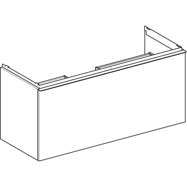 Geberit Vertriebs - Acanto US für WT B:120cm 1 Schubl. 1 i.Schubl., Eiche