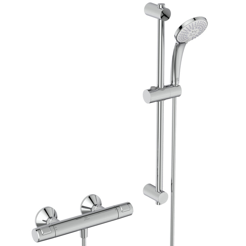 Ideal Standard - Brausetherm.AP CERATHERM25,Ausld80mm, m.Brausegarnitur, Br.Stg.60mm, Chrom