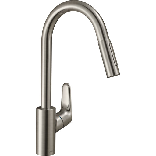 Hansgrohe - Spültischmischer 240 FOCUS M41 Eco Ausziehbrause 2jet edelstahl-optik