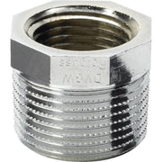 Viega - Reduzierstück 1 AG x 3/4 IG 3241, Mehrkant, Rotguss verchromt