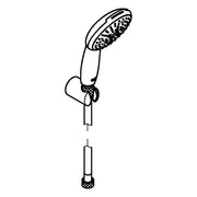 Grohe - Wandhalterset Tempesta 110 26920_3 3 Strahlarten WS chrom