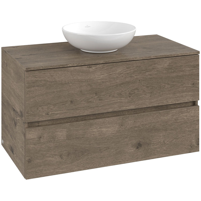 VILLEROY & BOCH - Konsolen-Unterschrank 1000mm f AWT 2 Ausz 1 Auss oLB C517H0 PJ Oak Nebraska