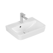 VILLEROY & BOCH - Handwaschbecken O.novo 500x370mm Eckig 1HL. mit Überlauf Weiß Alpin