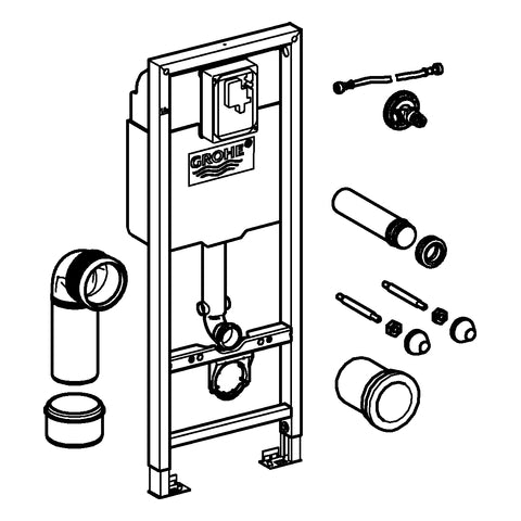 Grohe - WC-Element RAPID SL 38713 BH:1,13m, 0,42m breit Spülkasten 6 l