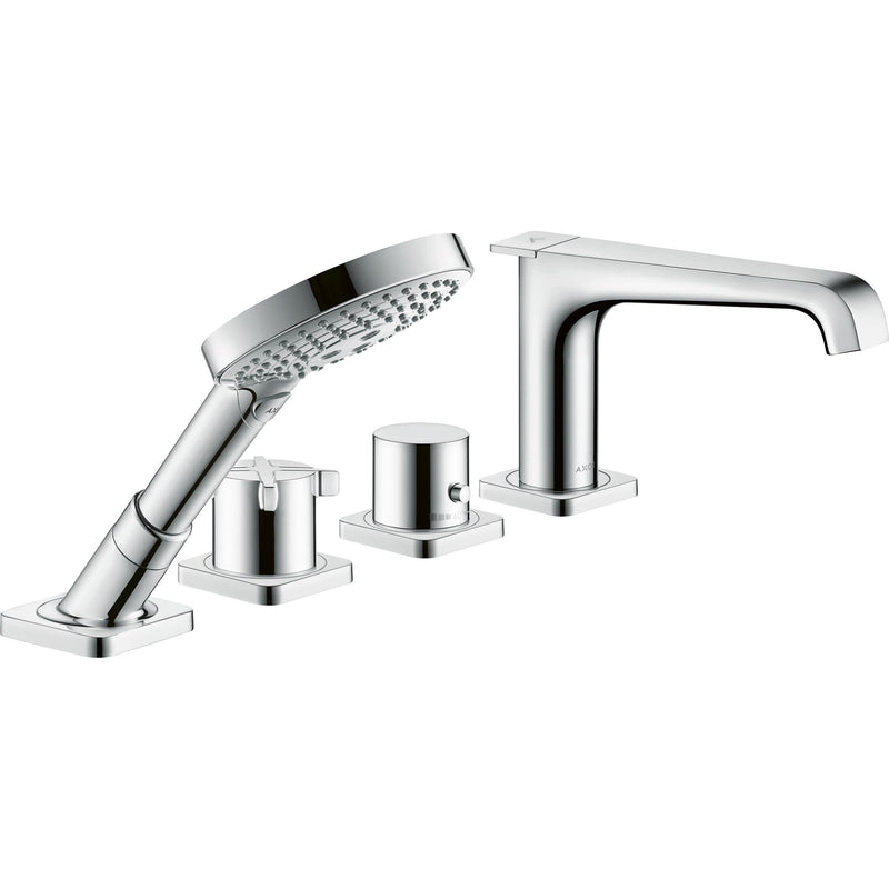 Hansgrohe - 4-Loch Wannenarmatur AXOR CITTERIO E chrom Fliesenrand mit Thermostat