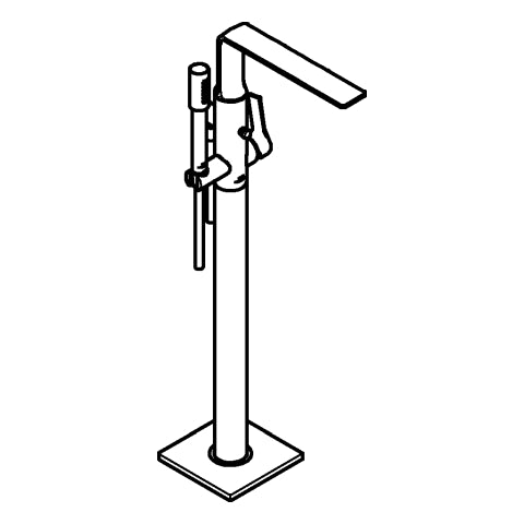 Grohe - EH-Wannenbatt. Allure 25222_1 Bodenmontage FMS warm sunset gebürstet
