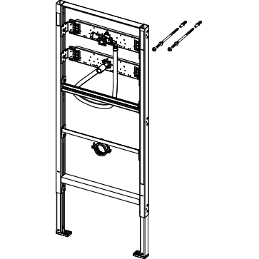 TECE SE - Base Urinalmodul 9.420.000 mit Spülergehäuse U1 BH 1120mm
