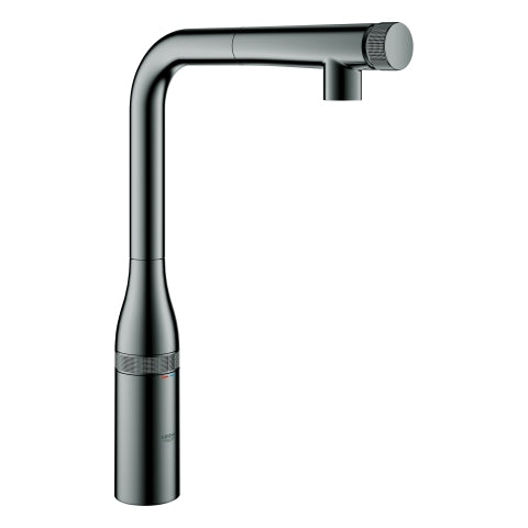 Grohe - SPT-Batterie ESSENCE Smart Control 31615 ausziehb. Spülbrause hard graphite