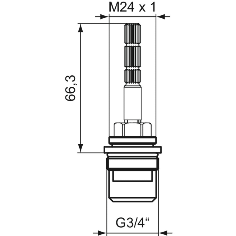 Ideal Standard - JADO Keramikoberteil G3/4, H960935NU rechtsschließend