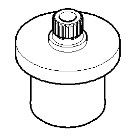 Dornbracht - Rastbuchsenaufnahme Ersatzteile 091212014 D.26x28mm platin gebürstet