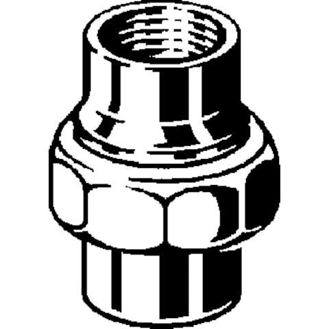 Viega - Rohrverschraubung 3340 konischdichtend 1/2 IG x 1/2 IG Rg