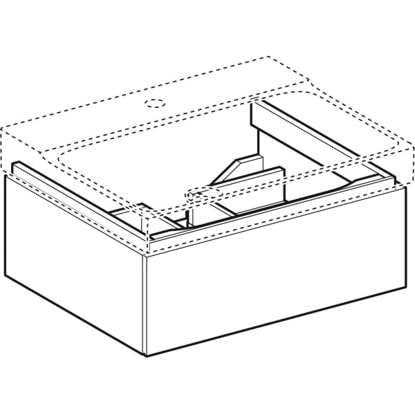 Geberit Vertriebs - Unterschrank XENO2 f. WT, 1 Schubl. 58x22x46,2cm, weiß