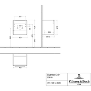 VILLEROY & BOCH - WTU 423x432x361 mm 1 Tür Brilliant White