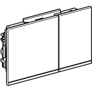 Geberit Vertriebs - Omega60 BetPl., für 2-Mengen-Sp. Square, sand-grau / verspiegelt