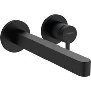 Hansgrohe - 2-Loch Waschtischmischer Unterputz FINORIS F-Set langer Auslauf mattschwarz