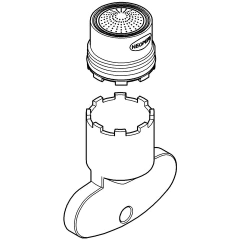 Grohe - Mousseur 13937 chrom für Essence WT-Batterie