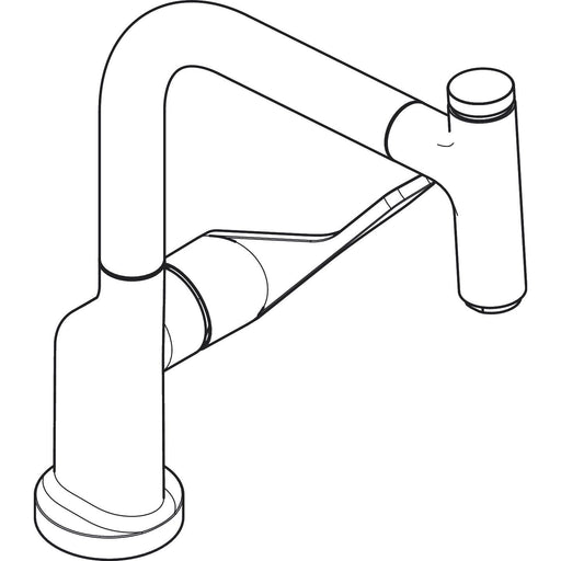Hansgrohe - Spültischmischer Select AXOR Citterio edelstahl-optik mit Ausziehauslauf