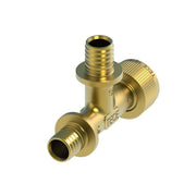 TECE SE - TECEflex Schnelladapter T-Stück, Durchg. Dim. 16 x 16 x 1/2, Si-Bronze