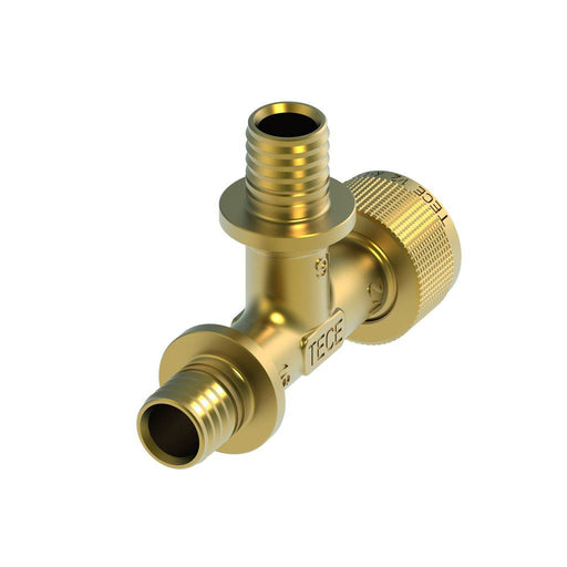 TECE SE - TECEflex Schnelladapter T-Stück, Durchg. Dim. 16 x 16 x 1/2, Si-Bronze