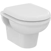 Ideal Standard - Wand-WC-Kombipaket EXACTO,o.Spülrand, mit Softclosing, 355x480x350mm, Weiß